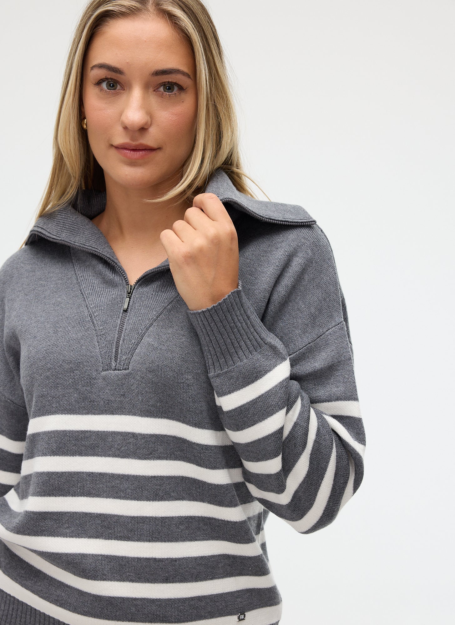 Fig Zina 1/4 Zip Sweater