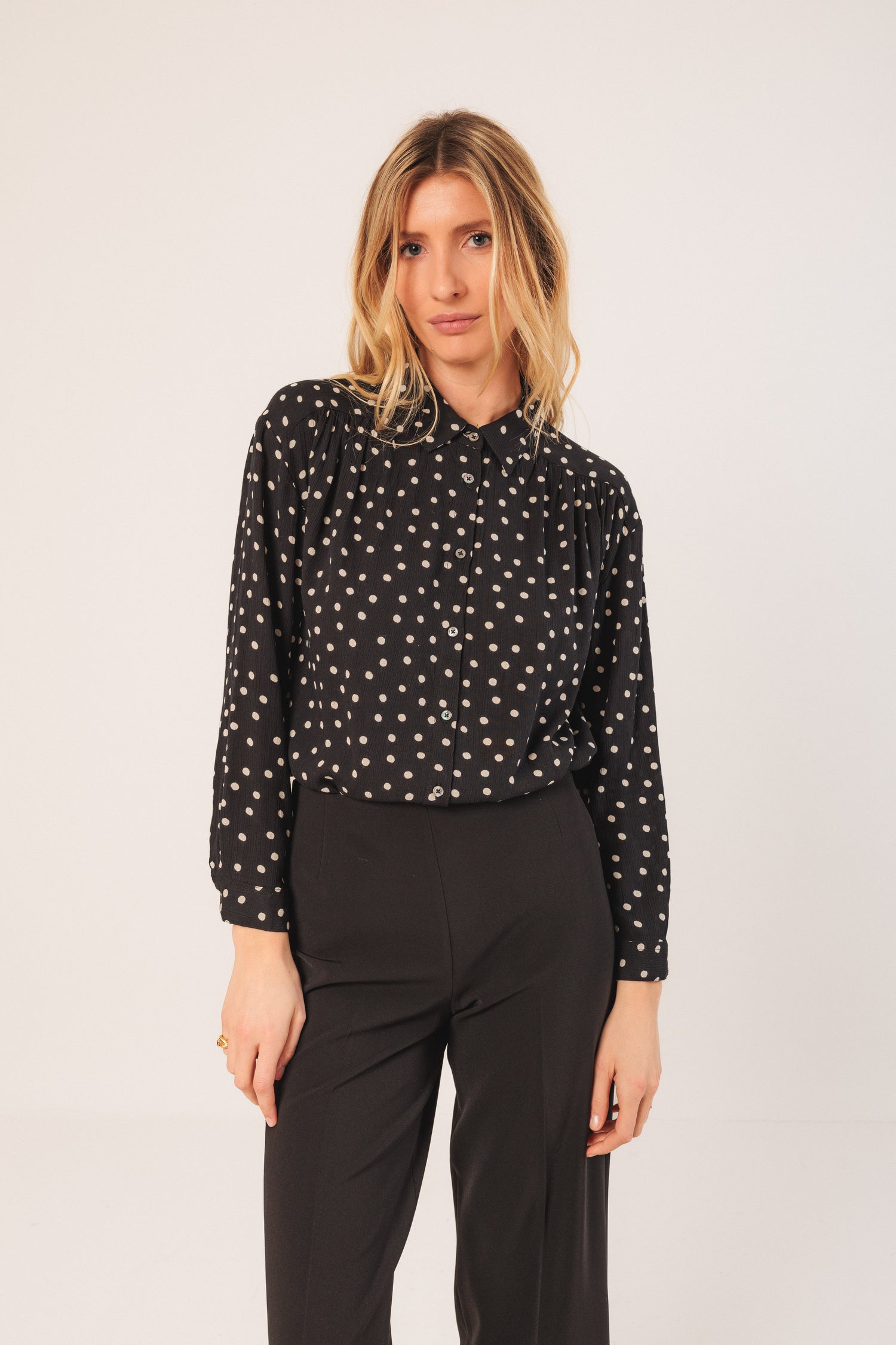 Indi & Cold Bea Dot Print Blouse