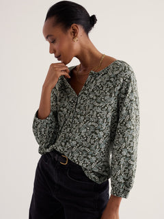Seasalt Mallow Button Through Jersey Top