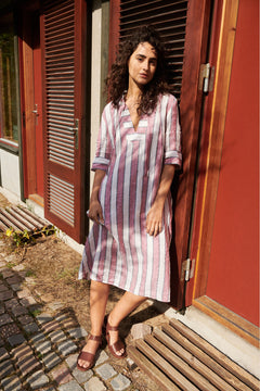 Masai Niela Stripe Linen Dress