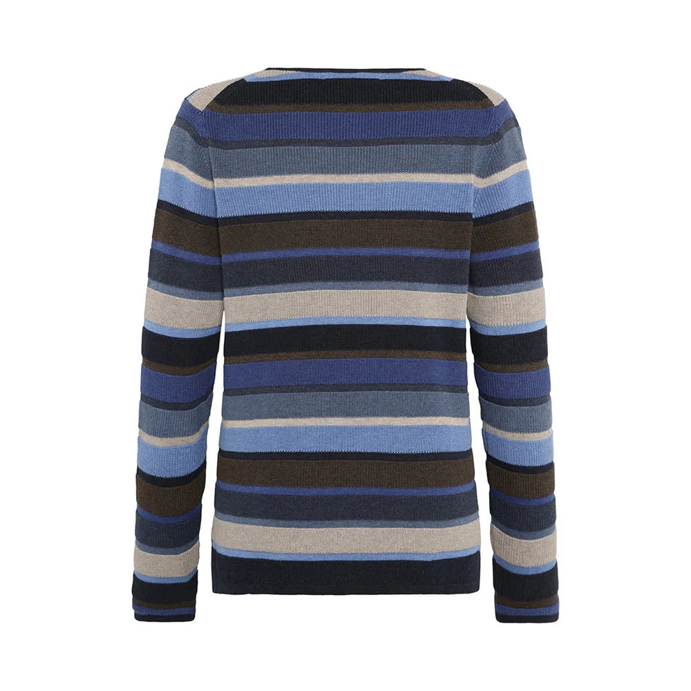 Mansted Matilde Striped Cotton Crewneck Sweater