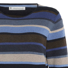 Mansted Matilde Striped Cotton Crewneck Sweater
