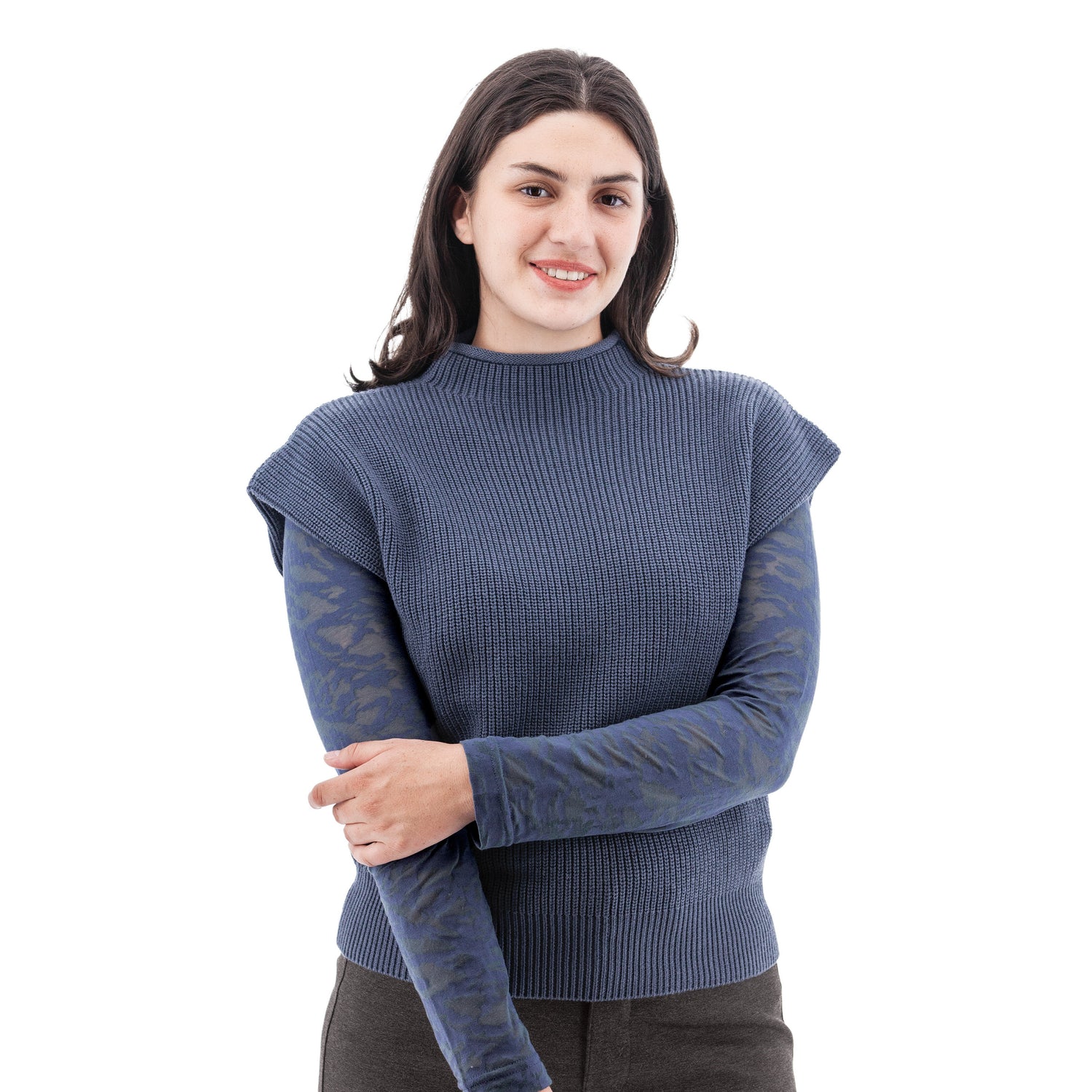 Aventura Pine Dolman Ribbed Knit Vest