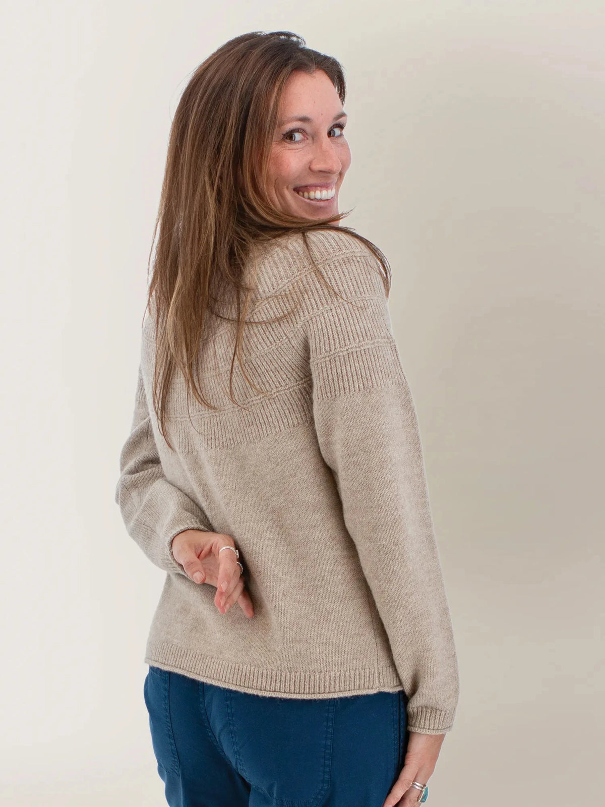 Aventura Mabel Textured Fairisle Crew