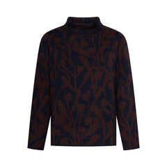 Mansted Nanna Floral Merino Blend Mockneck