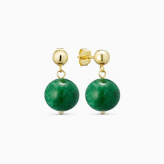 Soï Nora Green Jade Luck Earring