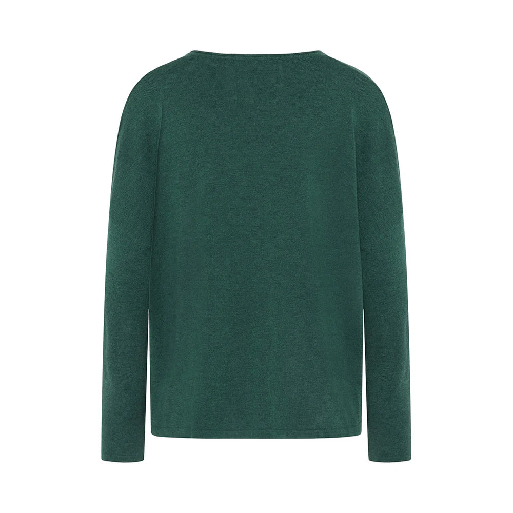 Mansted Nickie Boxy V-Neck Cotton Wool Sweater
