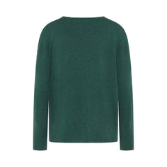 Mansted Nickie Boxy V-Neck Cotton Wool Sweater