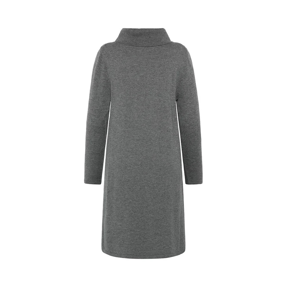 Mansted Night Cotton Wool Turtleneck Dress