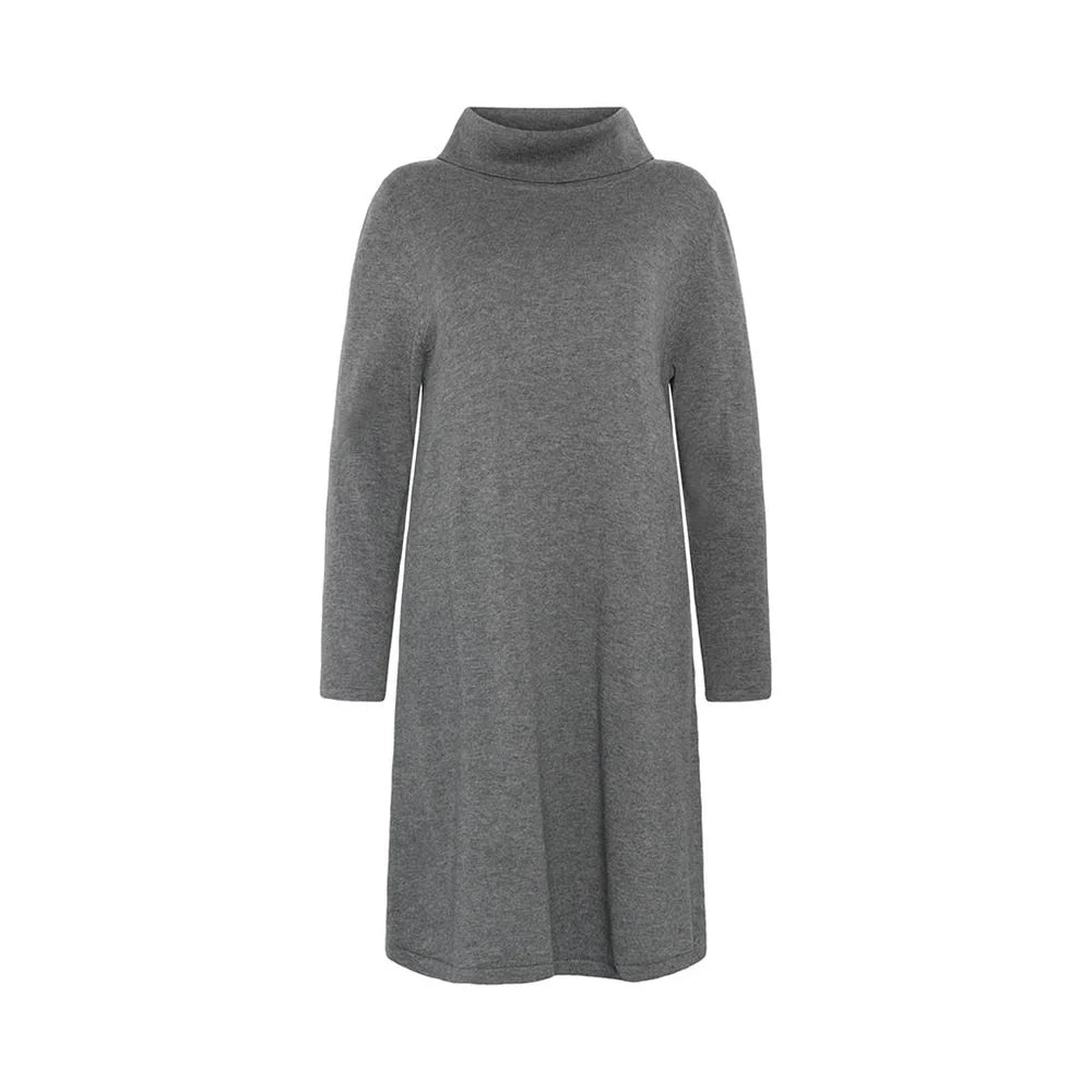 Mansted Night Cotton Wool Turtleneck Dress