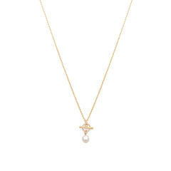 Leah Yard Odis Necklace Pearl & Gold