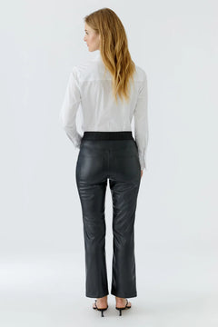 Oui Leather Look Pants