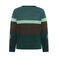 Mansted Pop Graphic Colour Block Wool Cardigan