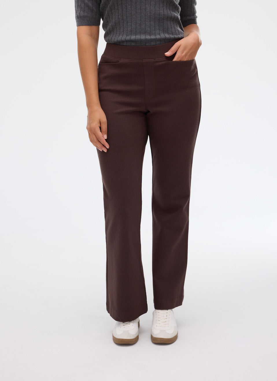 Fig Travel Aelden Flare Leg Pants (Cacao)