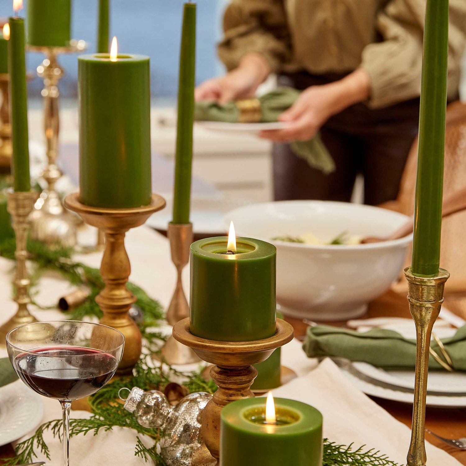 The Thymes Frasier Pillar Candle Large 3*6