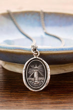 Load image into Gallery viewer, Pyrrha &quot;Lighthouse&quot; Talisman 18&quot; Fine Curb Chain (1.5mm)