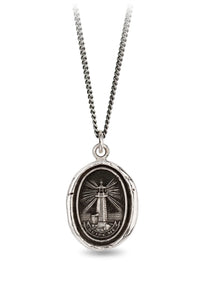 Pyrrha "Lighthouse" Talisman with 18" Fine Curb Chain (1.9mm)