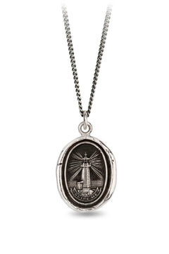 Pyrrha "Lighthouse" Talisman with 18" Fine Curb Chain (1.9mm)