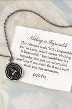 Load image into Gallery viewer, Pyrrha &quot;Nothing Is Impossible&quot; Talisman 16&quot; Fine Curb Chain (1.5mm)