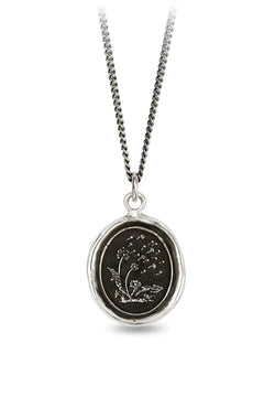 Pyrrha "Seeds Of Success" Talisman Necklace with 18" Fine Curb Chain (1.5mm)