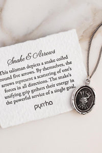 Pyrrha "Snakes And Arrows" Talisman 18" Medium Cable Chain (1.9mm)