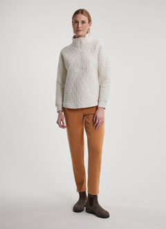 🇨🇦 Fig Freya 1/2 Zip Long Quilted Sweater