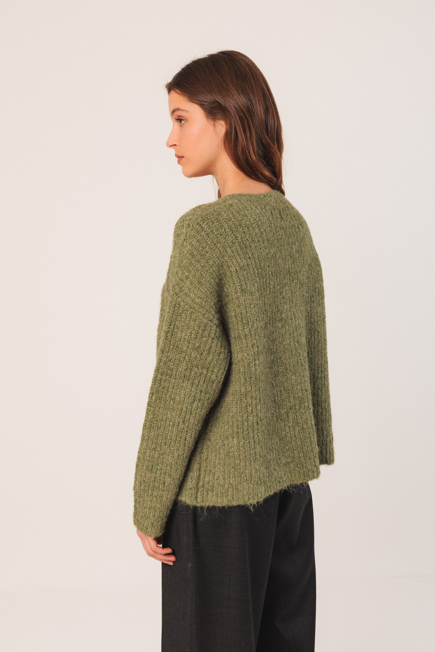 Indi & Cold Crew Neck Cardigan