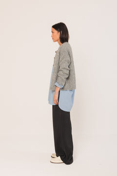 Indi & Cold Crew Neck Cardigan