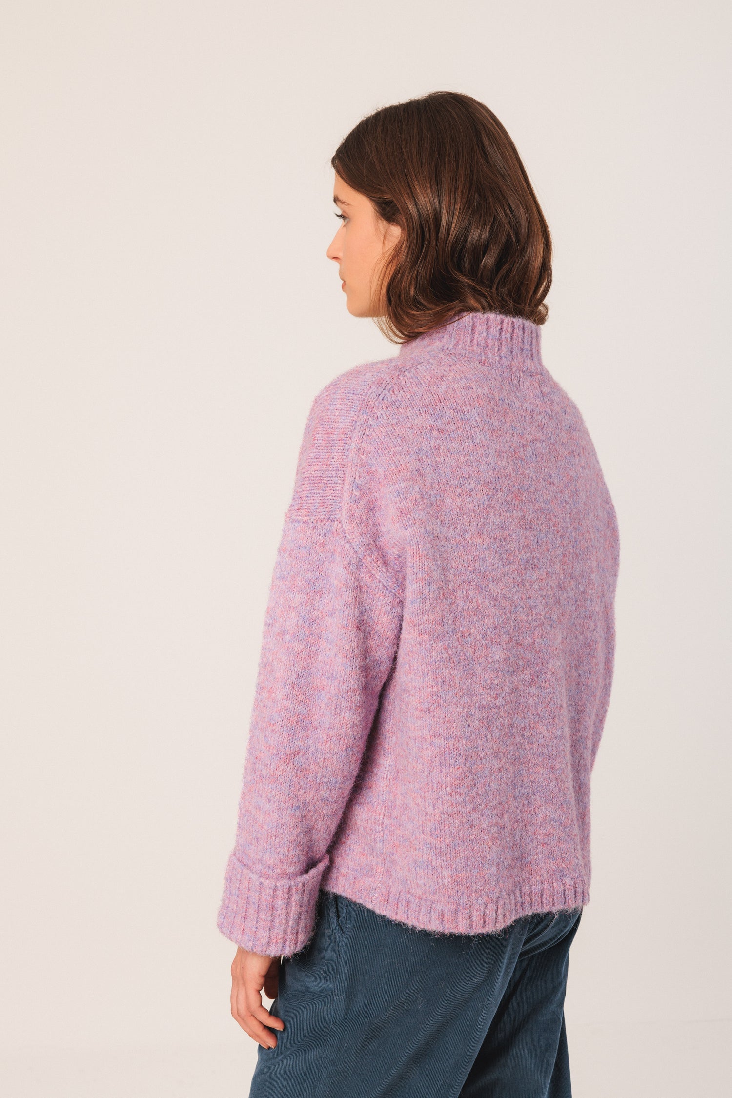 Indi & Cold Mock Neck Sweater