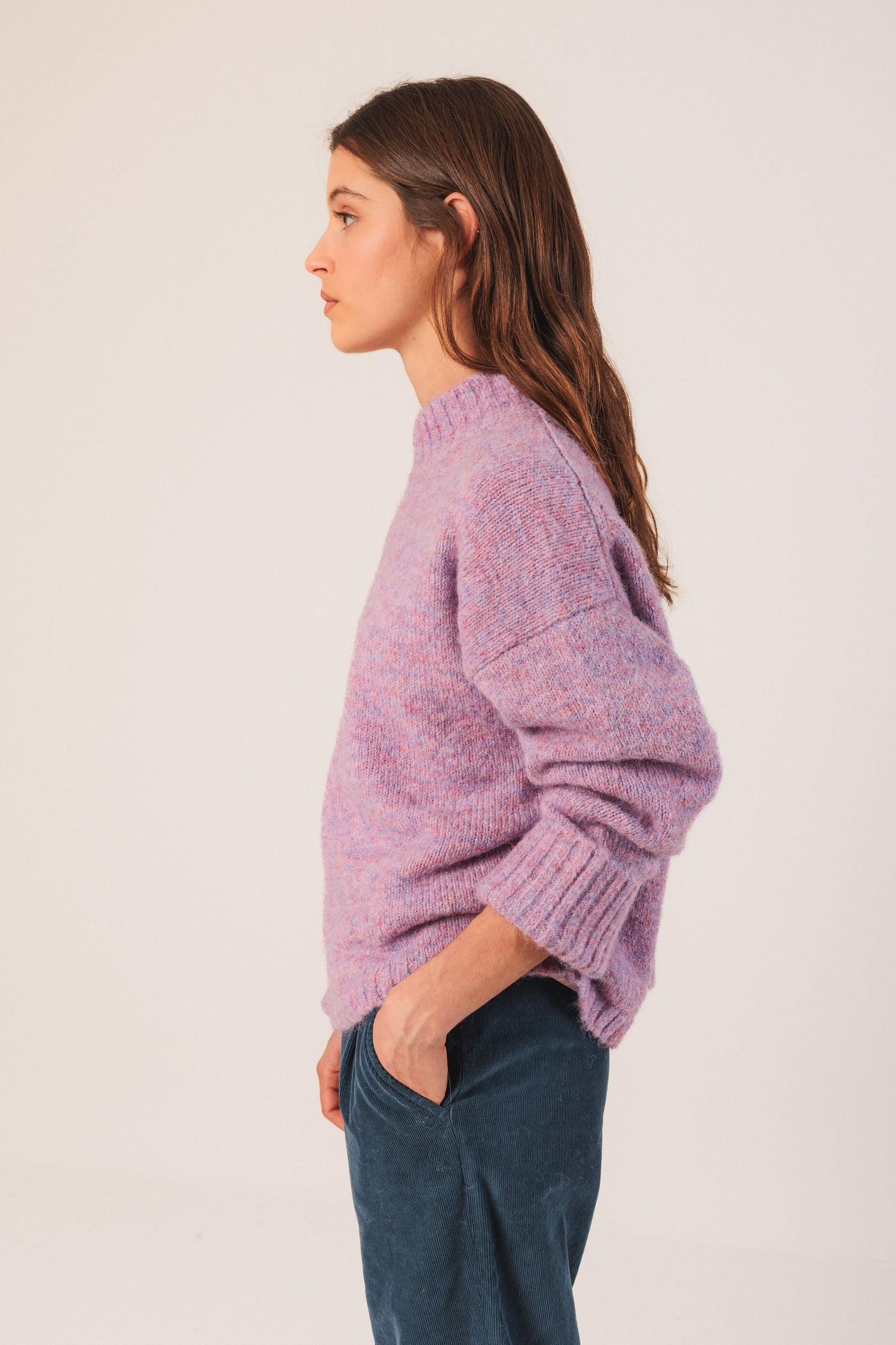 Indi & Cold Mock Neck Sweater
