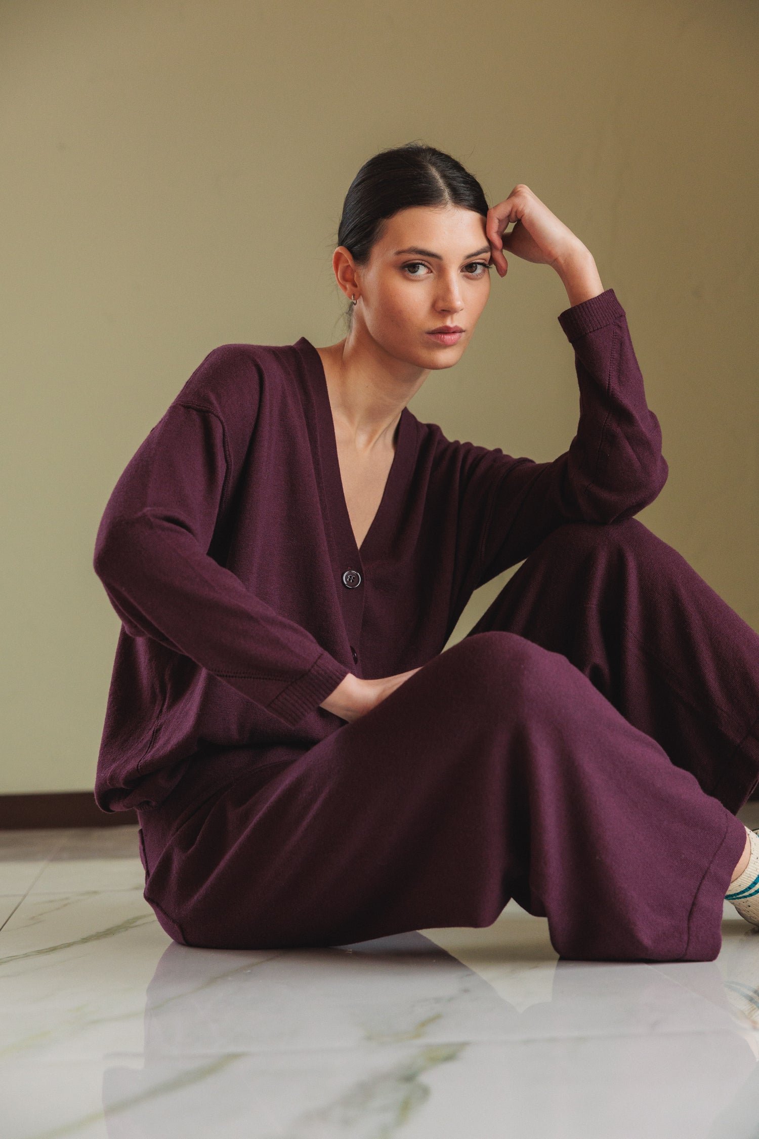 Indi & Cold Long Sea Wool Cardigan