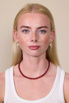 Soï Hailey Red Jade Passion Necklace