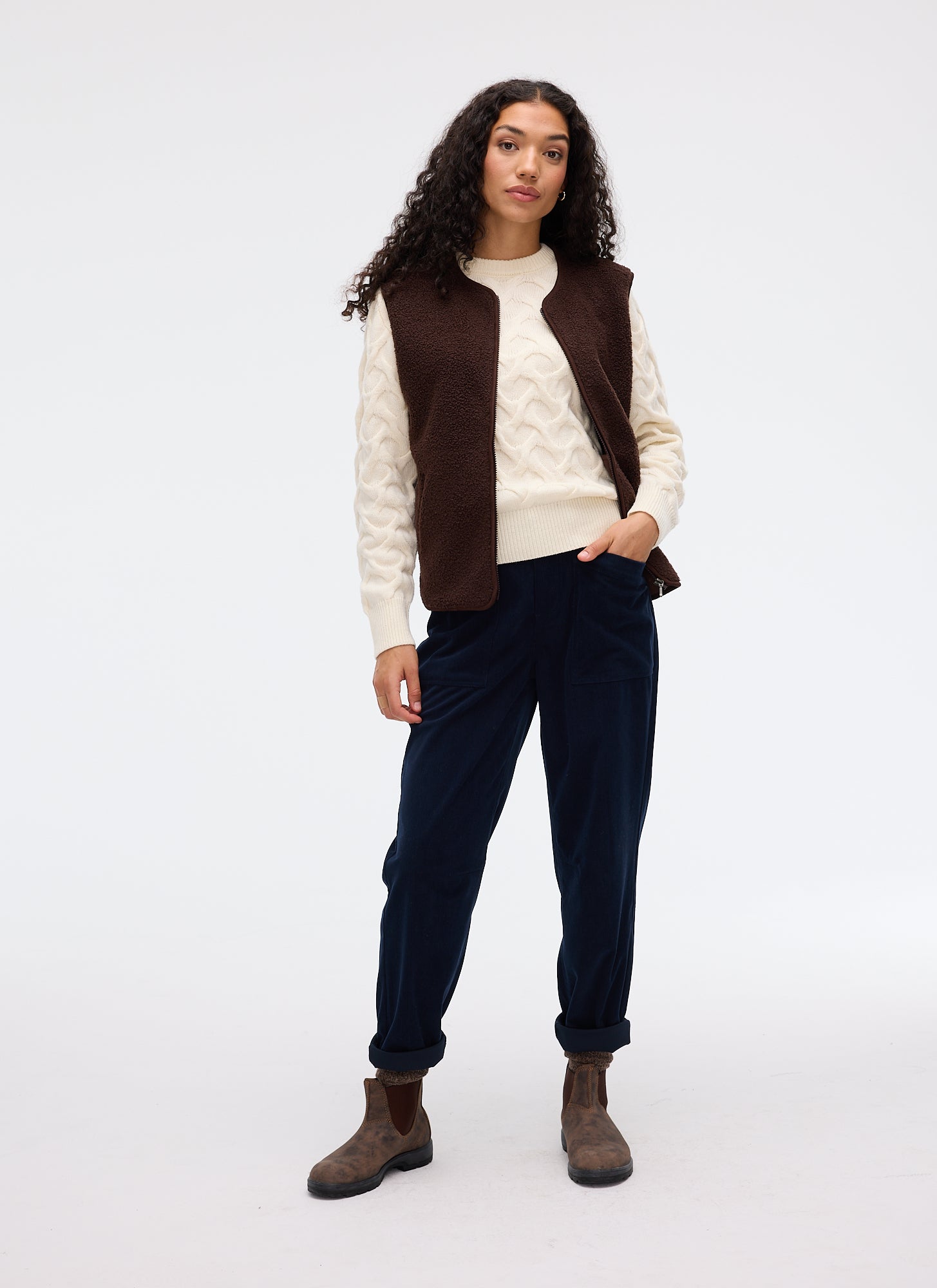 Fig Skye Barrel Corduroy Pants