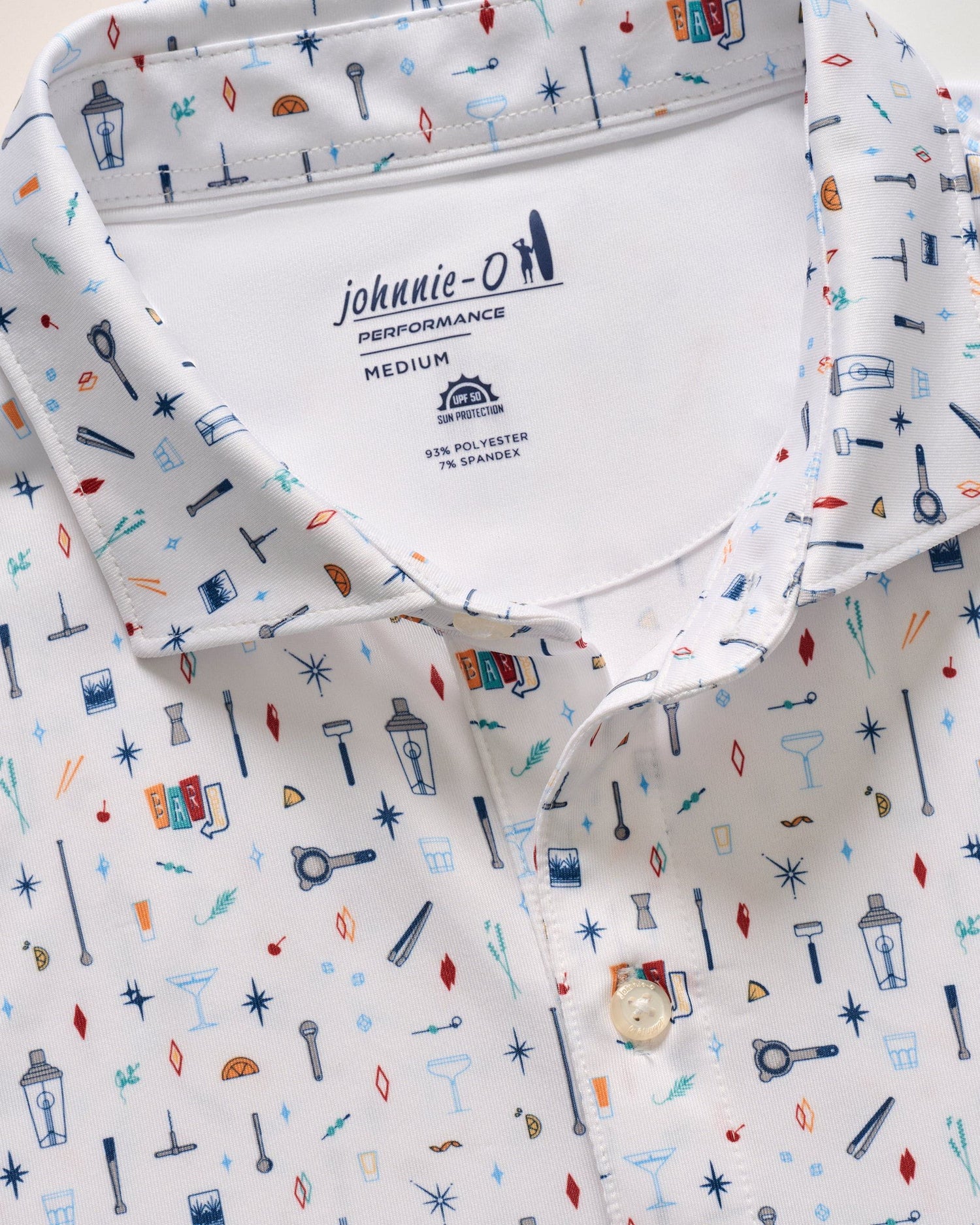 Johnnie-O Performance Jersey Bar Cart Polo Shirt