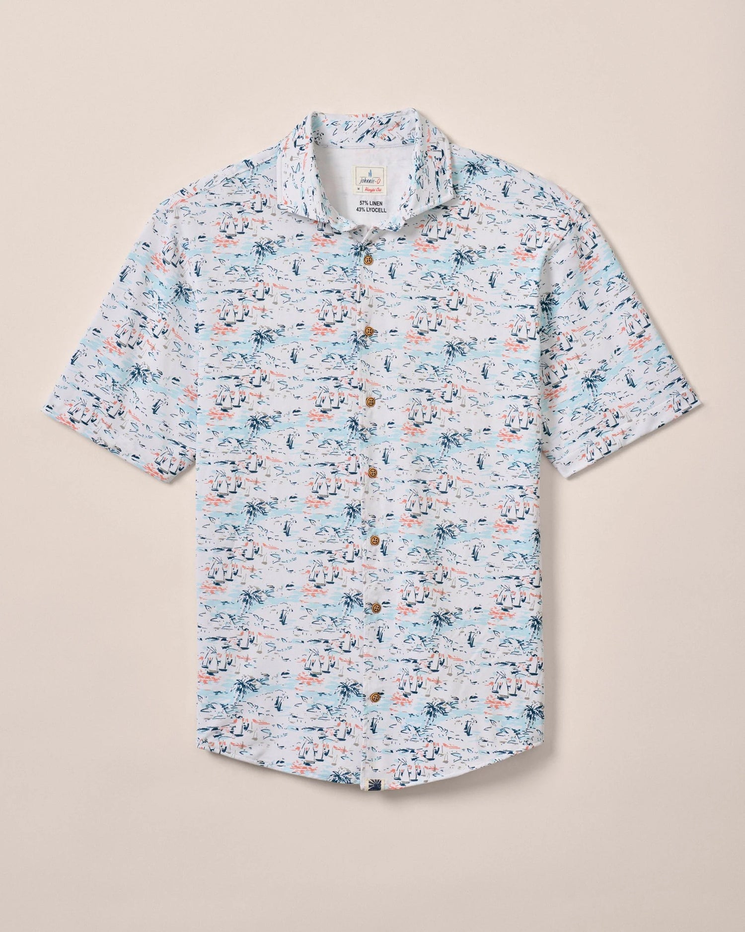 Johnnie-O Making Waves Short Sleeve Hangin' Out Button Up Shirt