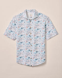 Johnnie-O Making Waves Short Sleeve Hangin' Out Button Up Shirt