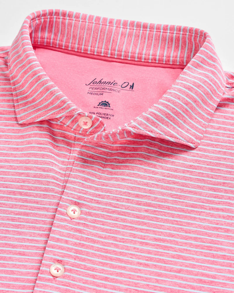 Johnnie-O Seymour Featherweight Stripe Performance Polo