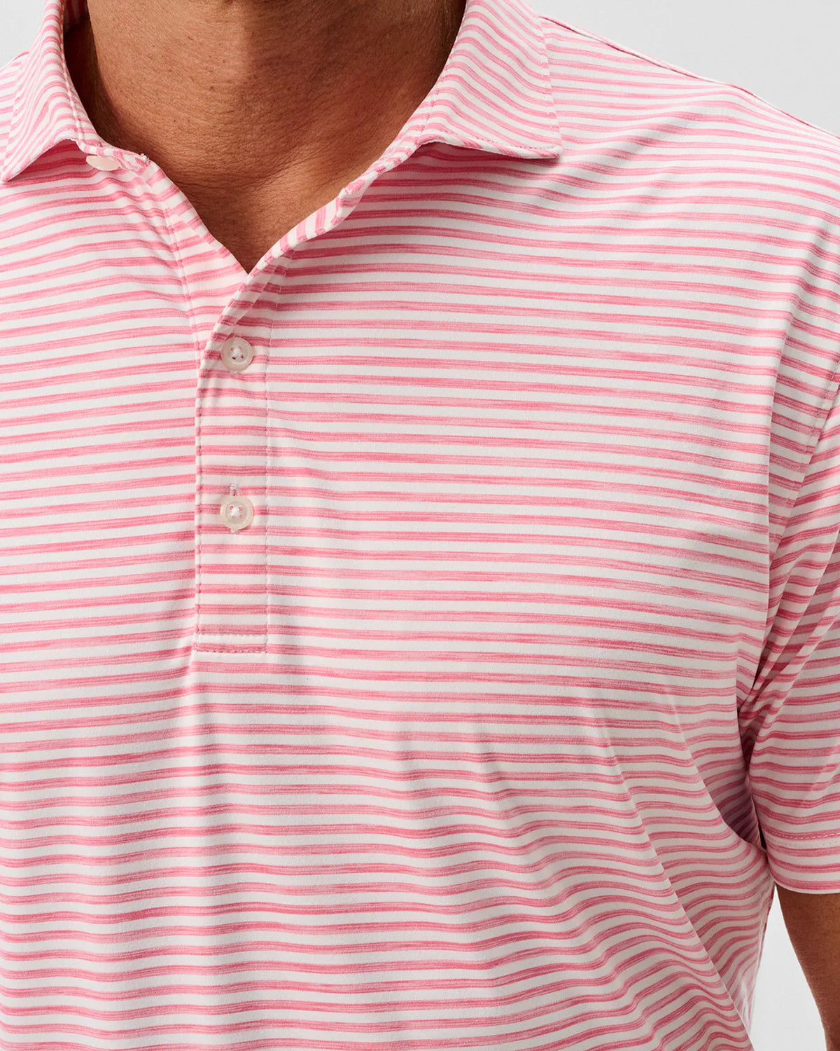 Johnnie-O Seymour Featherweight Stripe Performance Polo