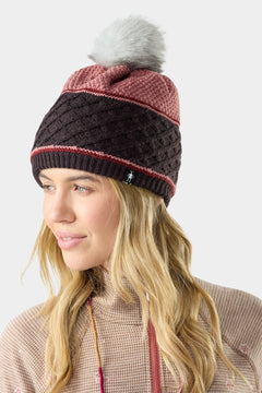 Smartwool Cable Knit Colourblock Pom Beanie