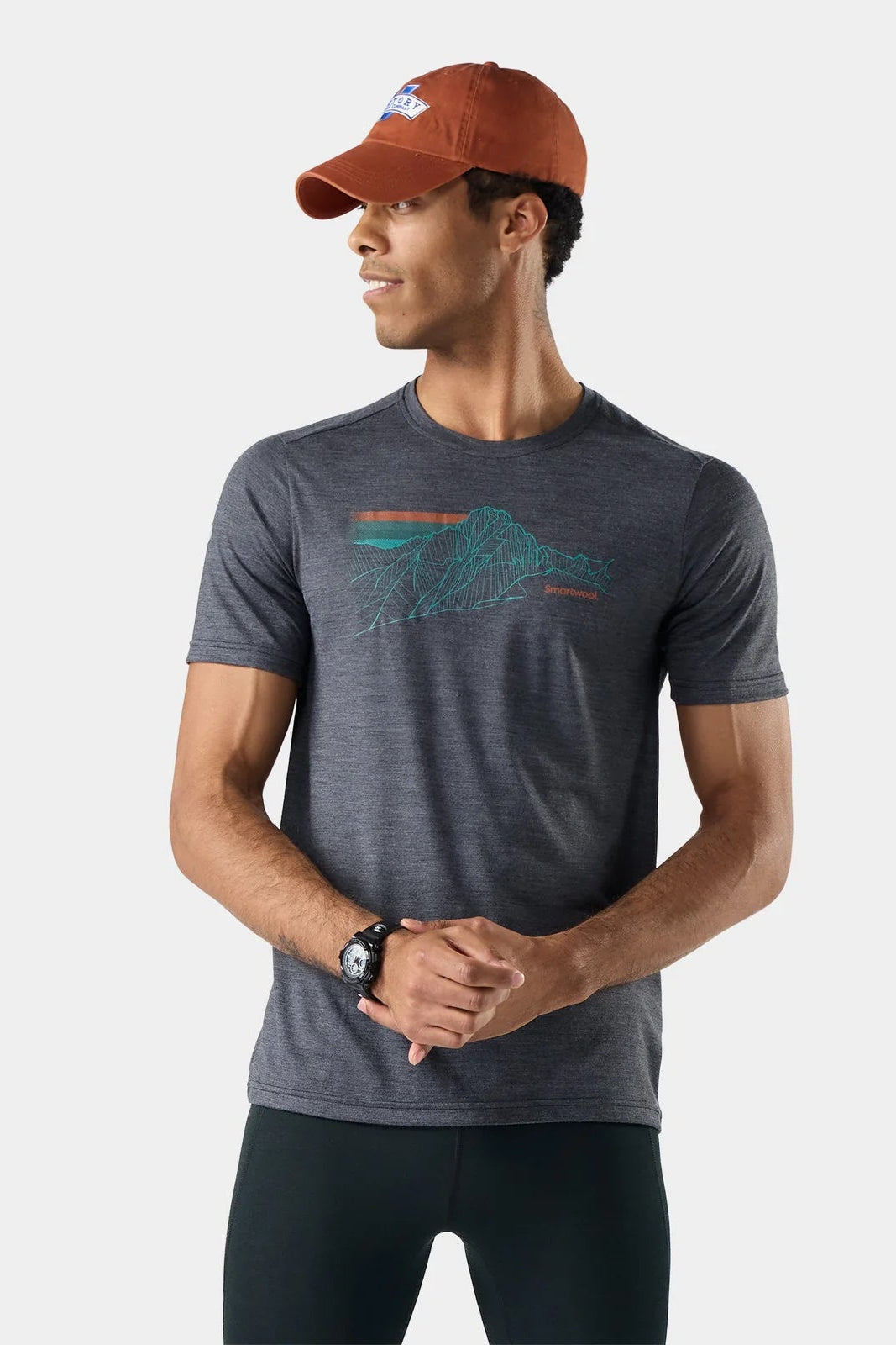Smartwool Men's Alpine Trace Active Short Sleeve Graphic Tee
