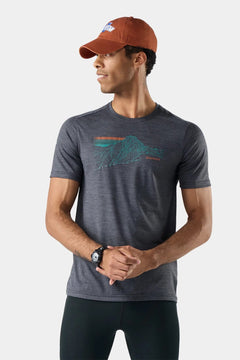 Smartwool Men's Alpine Trace Active Short Sleeve Graphic Tee