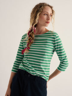 Seasalt Cotton 3/4 Sleeve Sailor Shirt