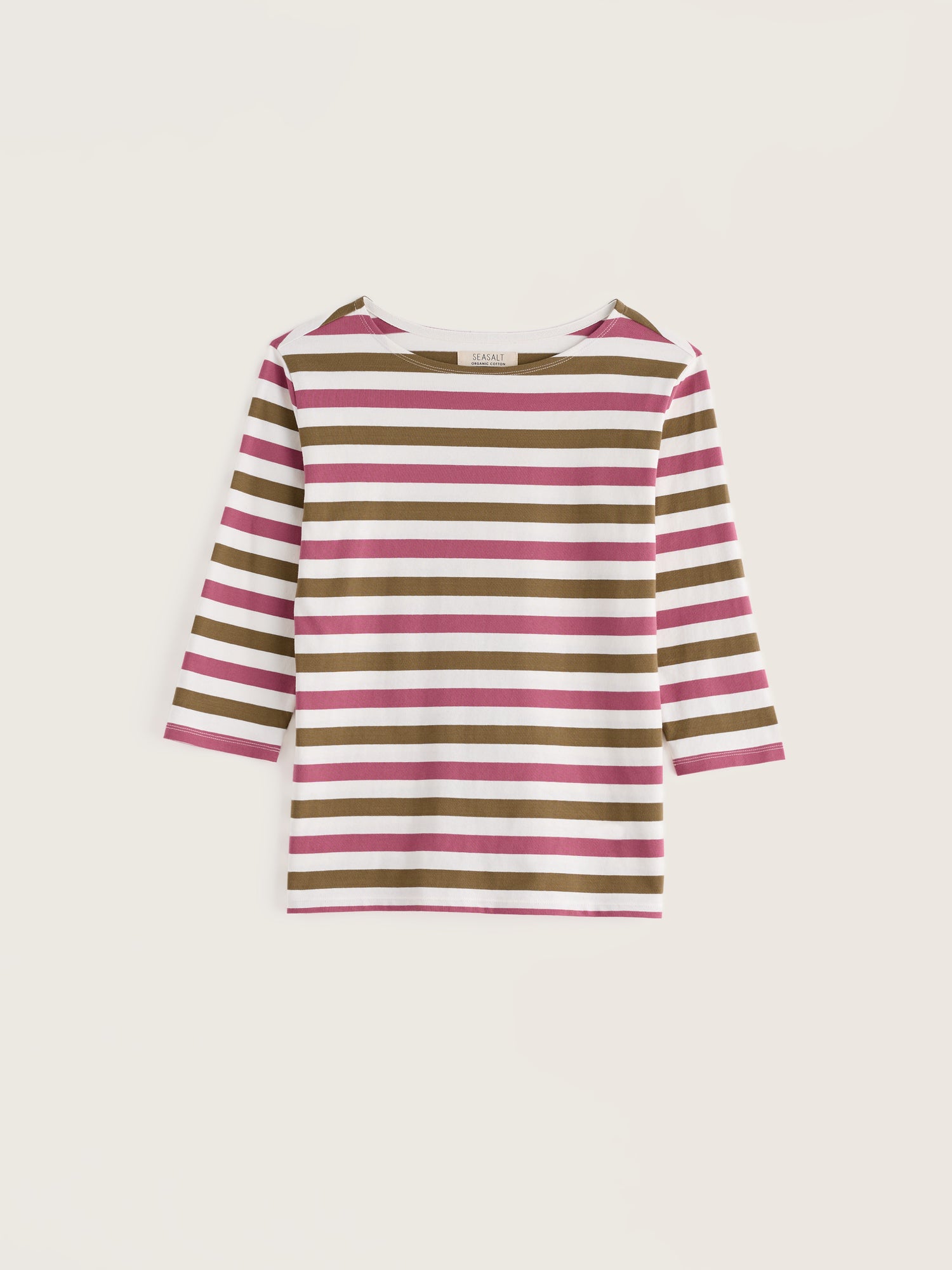 Seasalt Cotton 3/4 Sleeve Sailor Shirt