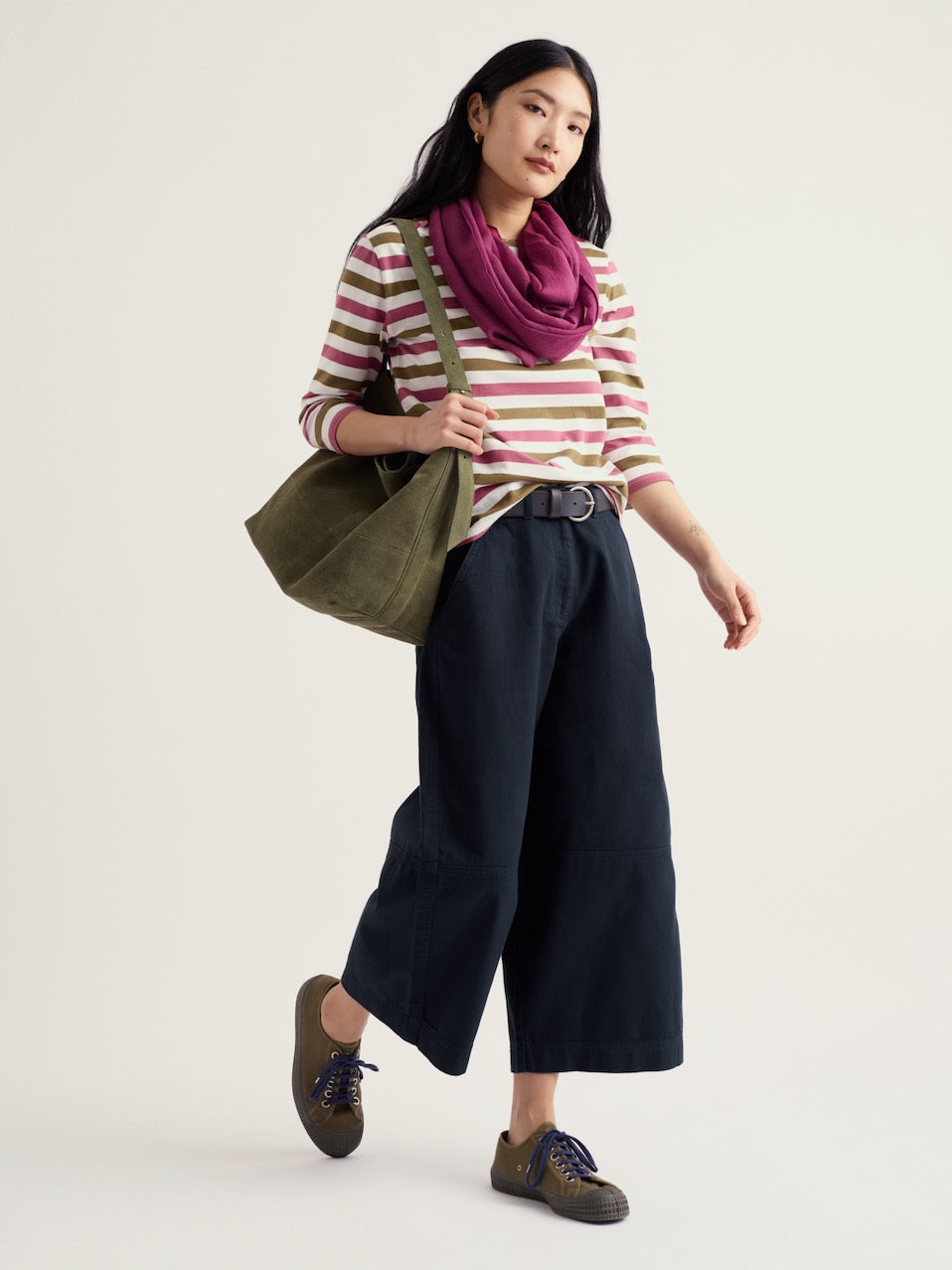 Seasalt Cotton 3/4 Sleeve Sailor Shirt