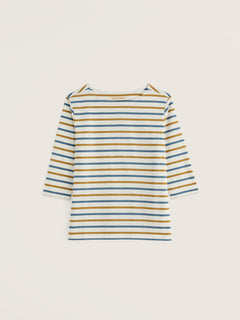 Seasalt Cotton 3/4 Sleeve Sailor Shirt