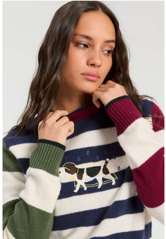 Vilagallo Striped Dachshund Raincoat Sweater