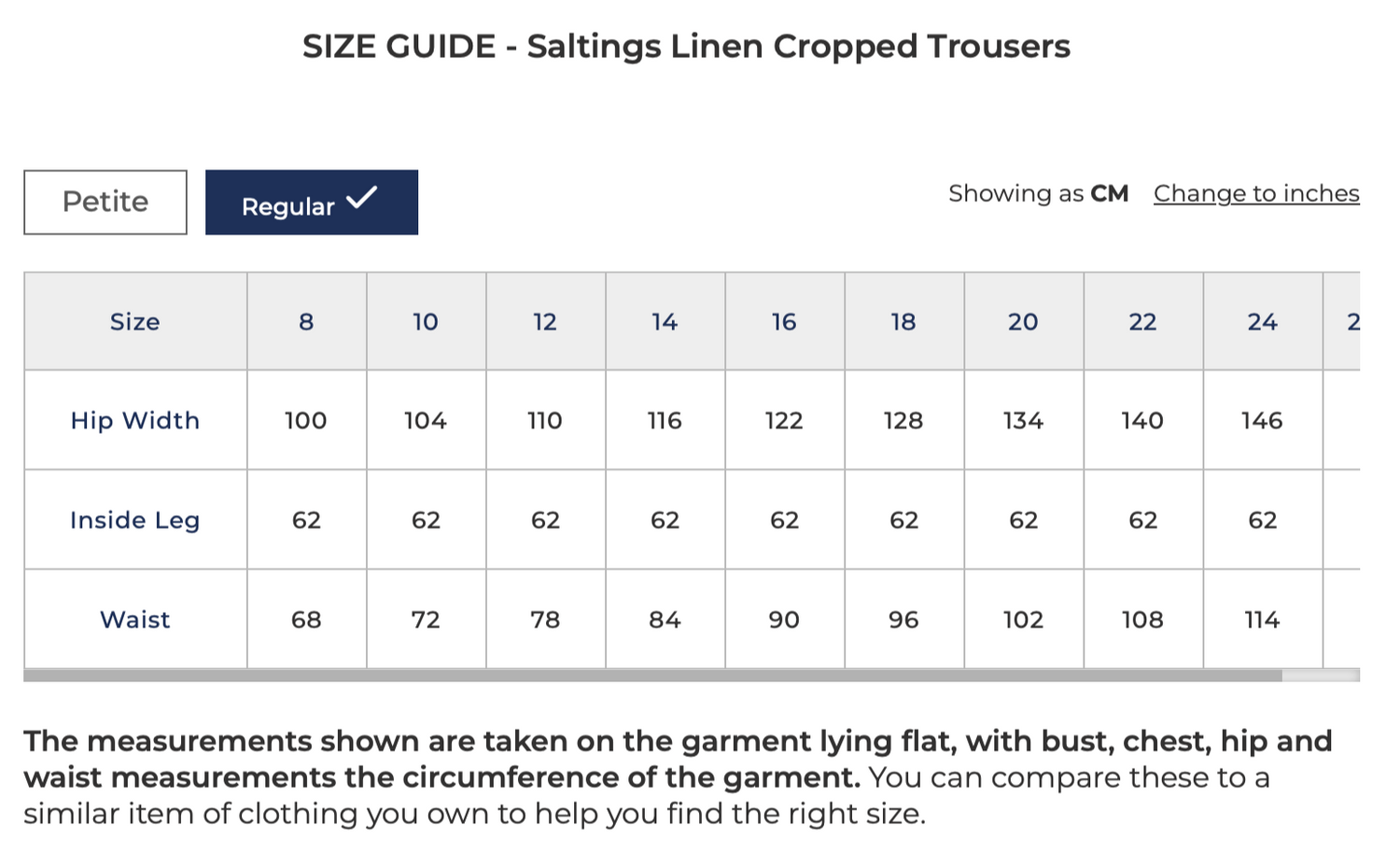 Seasalt Saltings Linen Cropped Trousers
