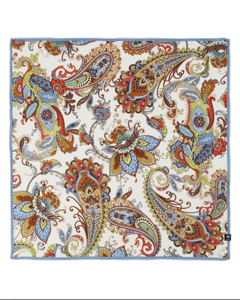 V. Frass Pretty Paisley Silk Neckie