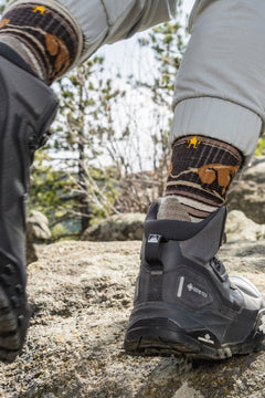 Smartwool Hike Bear Stripe Mid Crew Sock