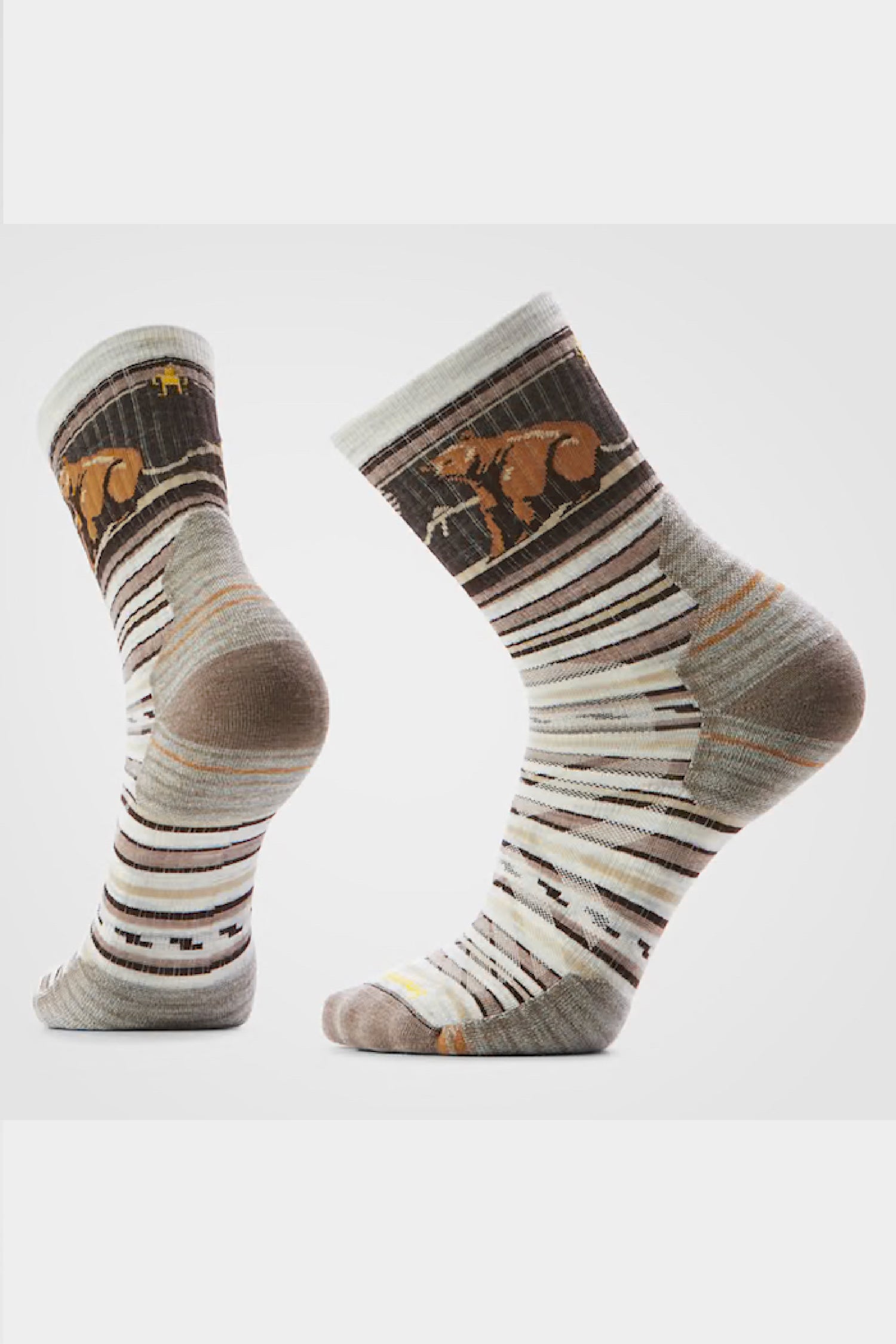 Smartwool Hike Bear Stripe Mid Crew Sock